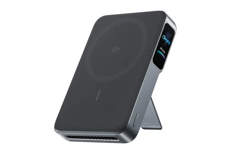 Powerbank magnetyczny Anker MagGo 2 Pro z wyświetlaczem, podstawką i kratką wentylatora