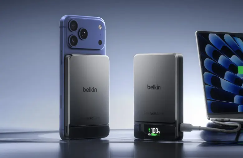 Powerbanki Belkin UltraCharge Pro z ogniwem BoostSolid – magnetyczny 5K na iPhonie i 10K z wyświetlaczem ładujący laptopa