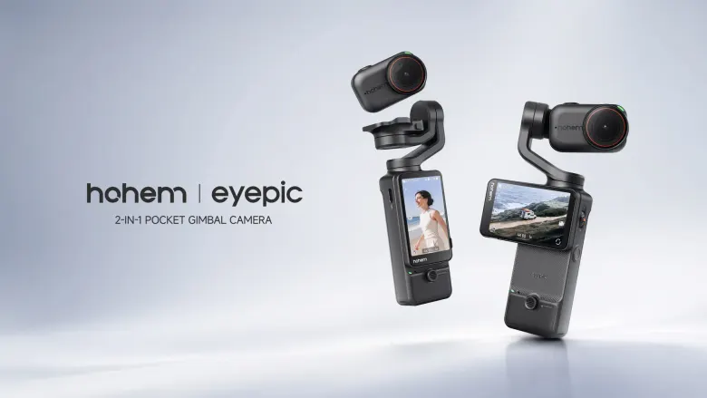 Hohem Eyepic – kieszonkowy gimbal z odłączaną kamerą i obracanym ekranem dotykowym