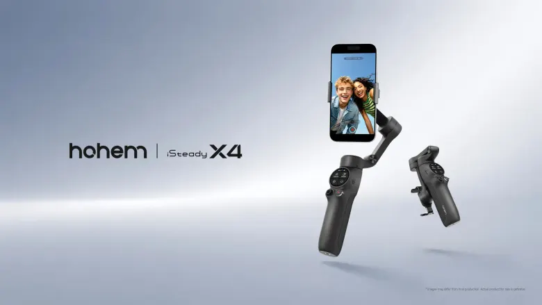 Składany gimbal do smartfona Hohem iSteady X4 z panelem dotykowym na rękojeści