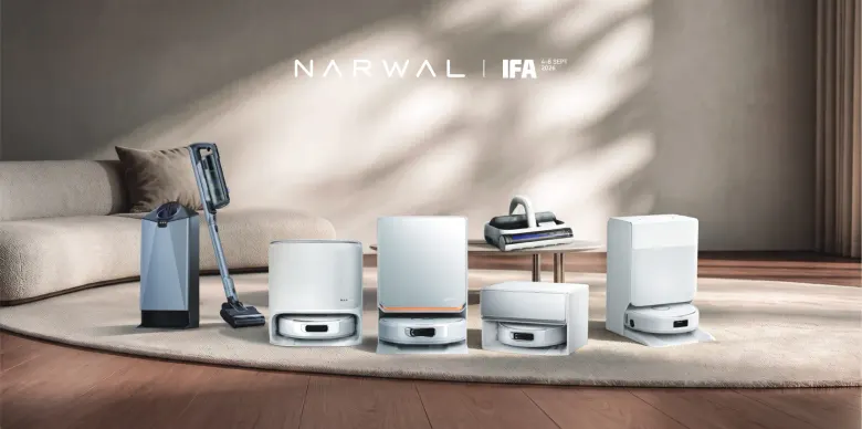 Nowości Narwal z IFA 2026: odkurzacz V50 Cube ze stacją, roboty sprzątające Flow 2, Freo 20 i Freo 20 Edge oraz ręczny odkurzacz