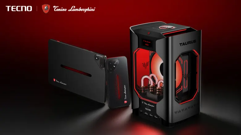 Kolekcja TECNO Tonino Lamborghini: tablet MEGAPAD 2, smartfon POVA 8 Pro 5G i mini PC TAURUS chłodzony cieczą