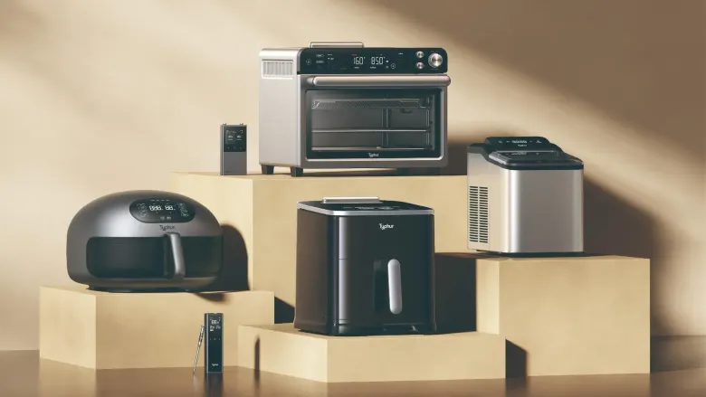 Urządzenia Typhur: frytkownice beztłuszczowe Sync Air Fryer i Dome 2, piekarnik Sync Oven, kostkarka do lodu i termometry do mięsa