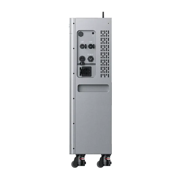 Magazyn Zendure SolarFlow 4000 Mix Pro widziany z boku, z gniazdami i przyłączami
