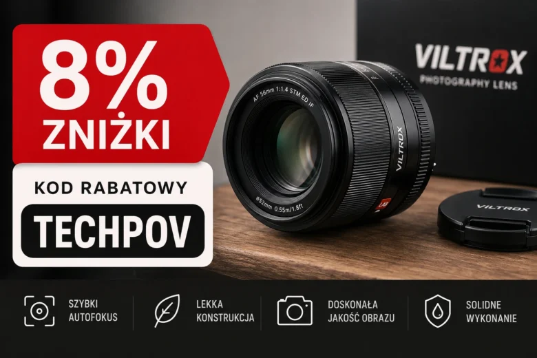 Kod rabatowy Viltrox: TECHPOV – 8% zniżki na obiektywy i adaptery